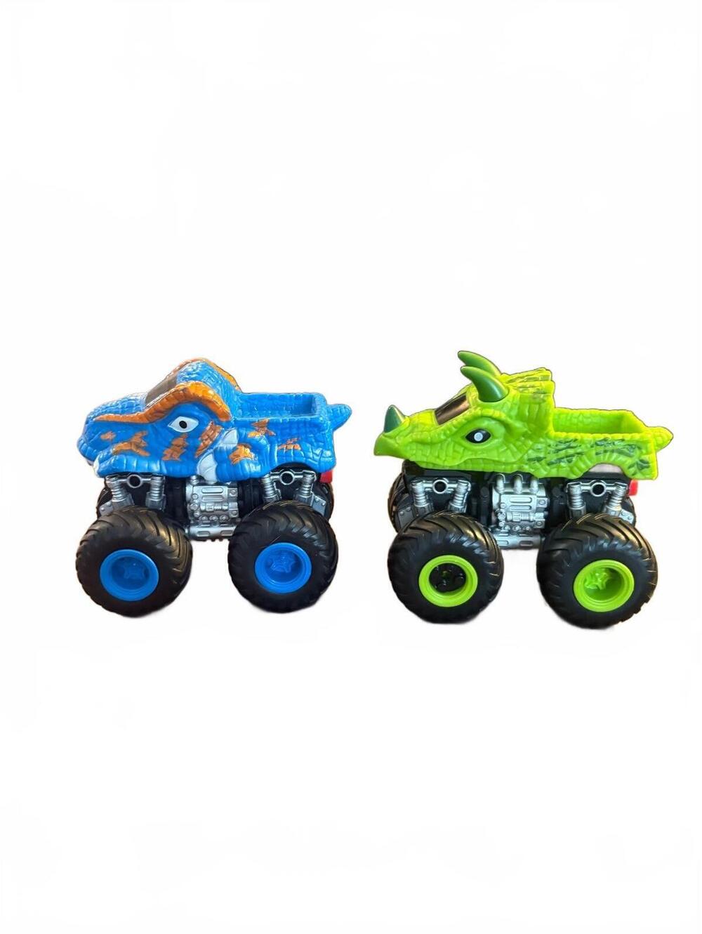 Kid Connection Set of 2 Dinosaur-Themed Monster Truck Toys